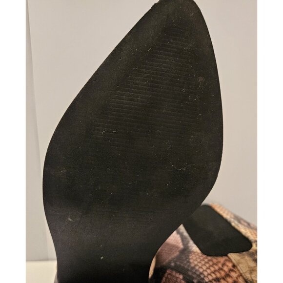 Design Lab Lord & Taylor Chelsea Boots Snakeskin Print Womens 6M ECU - Picture 11 of 13